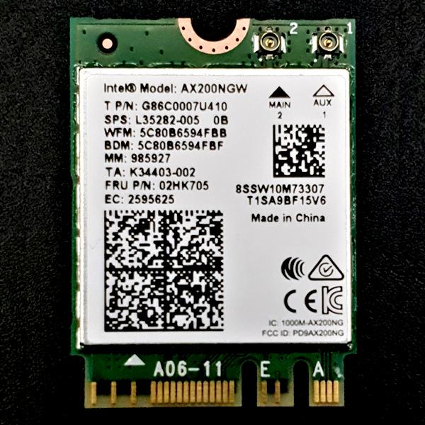 무선 랜 카드 intel WI-FI 6 AX200 2.4Gbps [SZH-IWA002]